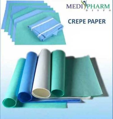Various Plain Sterilisation Crepe Wrapping Paper Sheet, Size 60-120 Cm, Multicolor Available
