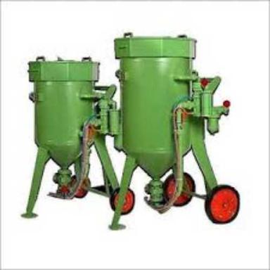 Green Semi Automatic Mild Steel Sand Blasting Machine, Max Pressure 10000 Psi