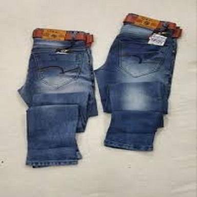 Mens Casual Wear Regular Fit Ankle Length Plain Blue Pure Denim Jeans Age Group: >16 Years