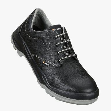 Anti Skid And Anti-Static High Ankle Black Safety Shoes For Industrial Pupose Insole Material: Pvc
