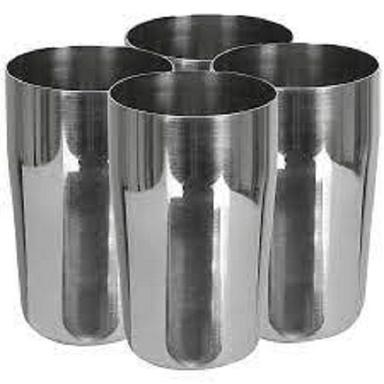 Highly Durable Plain Silver Stainless Steel Glasses For Drinking Water, 250 Ml Size: 4-7