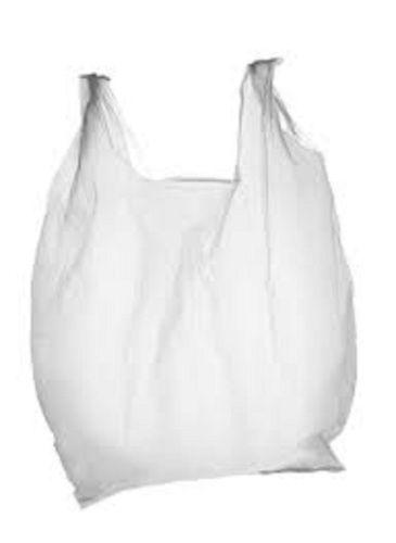 White Empty Plastic Bag Isolated Over White Background Plastic Carry Bags Size: 30 X 40