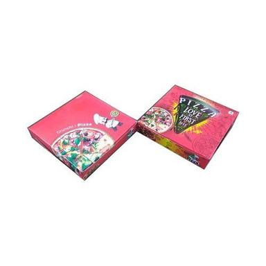 Red 100 % Food Grade Duplex Paper Pizza Packaging Box 