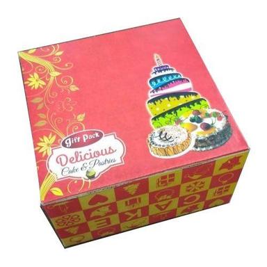 Red Corrugated Paperboard Cake Cardboard Packaging Box