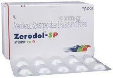 Zerodol - Sp Aceclofenac+Paracetamol+Serratiopeptidase Is Used For Pain Relief 1X10 Age Group: Adult