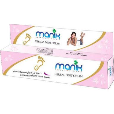 Manik Natural And Organic Ayurvedic Beauty Herbal Foot Cream For Personal Uses, 50G Pack Grade: Cosmetic Grade