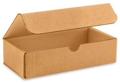 Brown Color Plain Rectangular Shaped Die Cut Corrugated Carton Box For Packaging Length: 0.3 Inch (In)