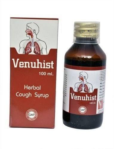No Side Effect Easy To Take Herbal Cough Venuhist Syrups (100 Ml Box Pack) Age Group: Suitable For All