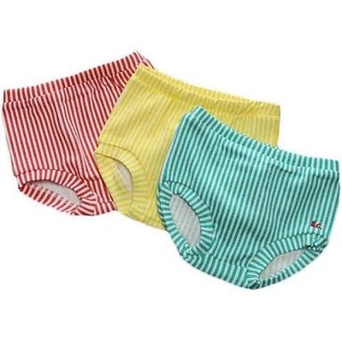  नीला, लाल और पीले रंग का लाइनिंग पैटर्न डेली वियर के लिए प्योर कॉटन बेबी पैंट 