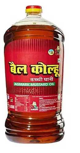 Common Chemical Gluten And Preservative Free Bail Kolhu Mustard Oil For Cooking