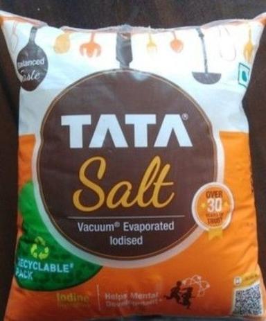 White Tata Salt Powder For Helps Blood Pressure In Body With Iodine And Sodium Iodine: 14.83 Percentage ( % )