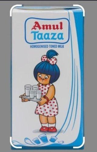 Amul Taaza Homogenised Toned Milk 1 L (Tetra Pak) With 1 Days Shelf Life Age Group: Children
