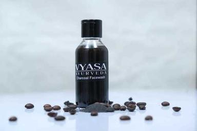 Uv Blocking Vyasa Ayurveda Pure And Natural Black Charcoal Face Wash For Personal Uses, Pack Of 120Ml