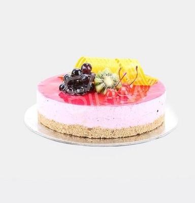 Delicious Taste And Mouth Watering Round Shape Pink Strawberry Cheesecake Additional Ingredient: Cream