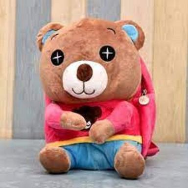  Soft Plush Brown And Pink Backpacks Cartoon Cute Teddy Bear Kids School Bag