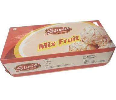 Pink Mix Fruit Ice Cream Brick Tasty For All Ages And Creamy Texture, 750 Ml
