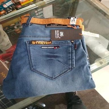 Skinny Mens Comfortable To Wear Slim Fit Stretchable Regular Wear Blue Jeans