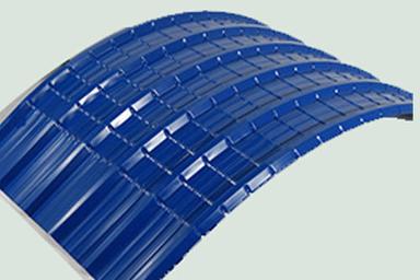 Resistant to Corrosion and Long Life Blue Color Coated Stainless Steel Blue Crimp Curved Roofing Sheets