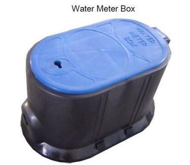 Blue Plastic Water Meter Box