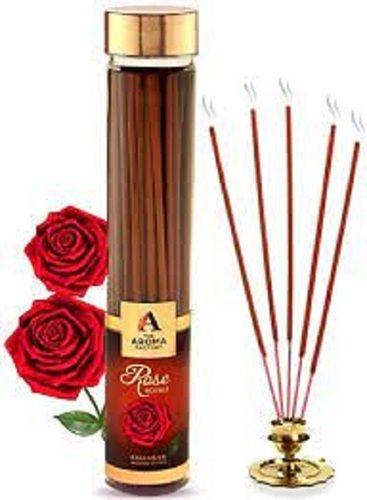 Use For Pooja Luxury Incense Sticks Low Smoke And Zero Charcoal, Premium And Fresh Fragrance For Home, Meditation (Bottle Pack Of 1, 100G) Aroma Rose Agarbatti Burning Time: 20-40 Minutes