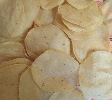 Rich In Taste Crunchy And Salty Hygienic Prepared Fresh Round Potato Papad Carbohydrate: 20 Percentage ( % )