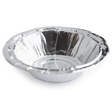 Saffron Paper Silver Dona Cups For Event And Party Disposal Bowl (Silver) Size: Medium
