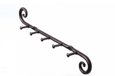 Black Wall Hanger Wall Mounted Wrought And Cast Iron Decorative Rack For Hanging Home Organized