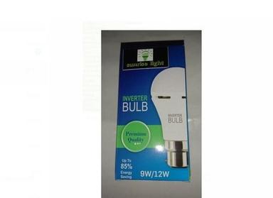 White Colour Inverter Led Bulb 9 Watt Related Voltage 220 V Round Shape Light Weight Color Temperature: 100 Celsius (Oc)