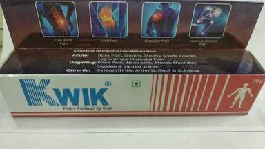30 Gram Kwik Pain Relieving Gel Age Group: Suitable For All Ages