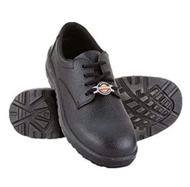 Black Color Liberty Warrior Leather Safety Shoes With Steel Toe For Industrial Safety Heel Size: Flat