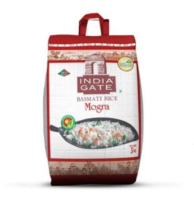 100 Percent Premium Good Quality India Gate Mogra Basmati Rice Packaging Size 5 Kg, 10 Kg White  Admixture (%): 5%