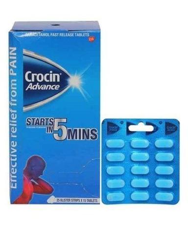 Crocin Advance Paracetamol 500 Mg Tablet General Medicines