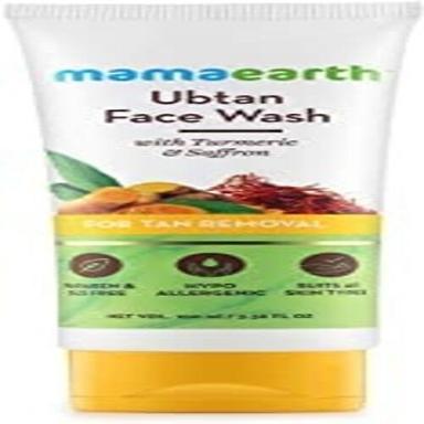 Smudge Proof Mamaearth Ubtan Natural Face Wash For All Skin Type With Turmeric And Saffron For Tan Removal