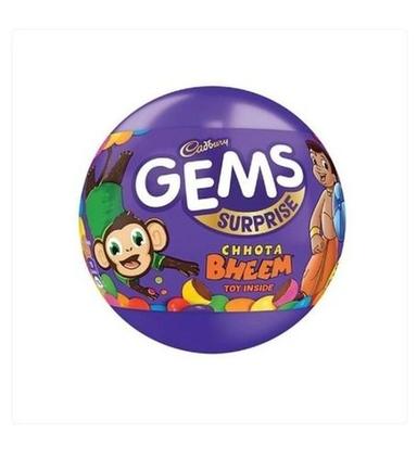 Cadbury Gems Surprise Ball Chocolate For Children With Chhota Beem Inside Cartoon Fat Contains (%): 5% Percentage ( % )