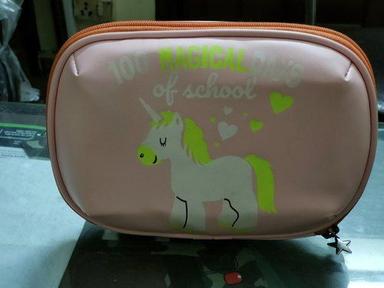 Rubber Material Unicorn Print Pencil Pouch Box For School And Gifting Purpose Perfect Bound