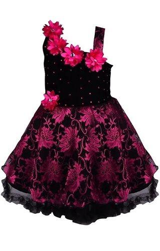 Soft Comfortable Printed With Beautiful Flowers Design Baby Girl Frocks Bust Size: 2 Inch (In)