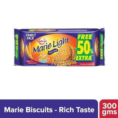 Sunfeast Rich Taste Marie Light Biscuits Active, Family Pack 300Gms Fat Content (%): 0.2 Grams (G)