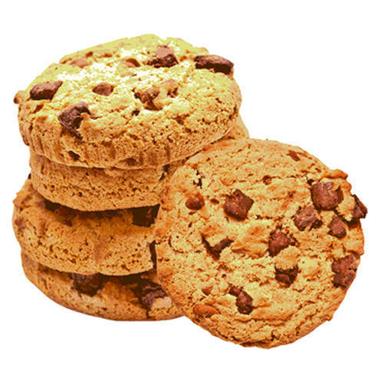 Round Delicious Chocolate Chip Cookies Crispy And Crunchy With Sweet Flavor