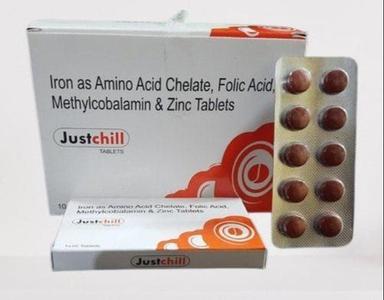 Just Chill Tablets For Iron, Amino Acid Chelate, Folic Acid Health Supplements