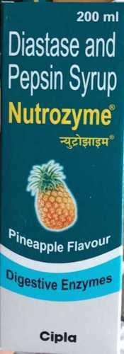 Diastase And Pepsin Pineapple Flavor Syrup Nutrozyme General Medicines