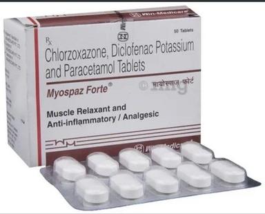 Myospaz Forte Chlorzoxazone Diclofenac Potassium And Paracetamol Tablets General Medicines