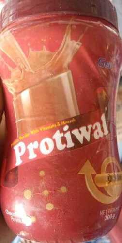 Protiwal Vitamins And Minerals Chocolate Flavor Protein Powder, Pack Of 200 Gm  Dosage Form: Powder