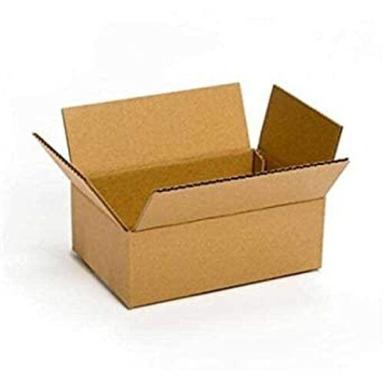 Paper Brown Plain Corrugated Cardboard Box Use For Stationery Items Packaging