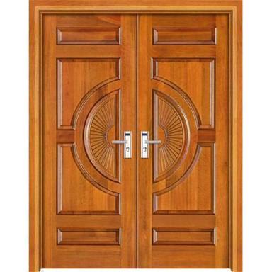 Brown High Strength Highly Durable And Finest Quality Anti Theft Wooden Door