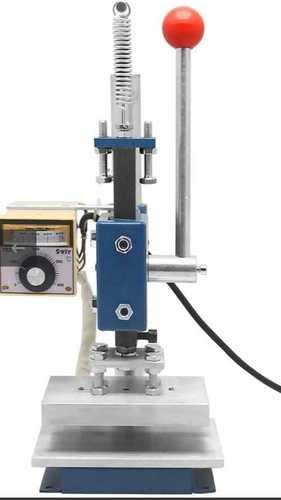 Silver Manual Hot Foil Stamping Machine, 800Kg Maximum Pressure, 300Kgs
