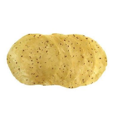 Golden Urad Dal Papad With 1 Months Shelf Life And Delicious Taste And Round Shape