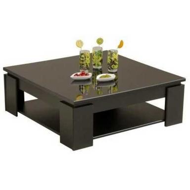 Dark Brown Wooden Center Table For Restaurant, Office And Home, Rectangular Shape And Polished 