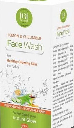 Safe To Use Natural And Oil Free Lemon And Cucumber Face Wash For Clean And Bright Skin