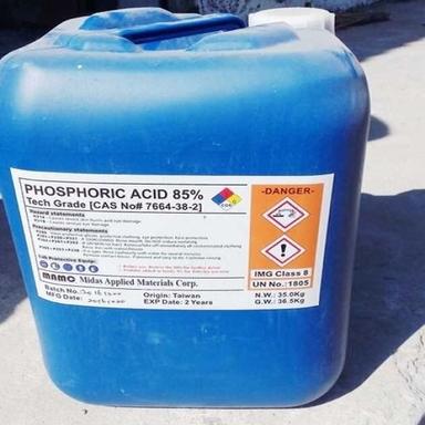 Tech-Grade 85% Phosphoric Acid For Industrial Purpose, 50Kg Shelf Life: 6 Months
