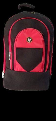 Red And Black Polyester School Bags